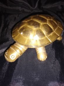 Brass Ashtray with lid.