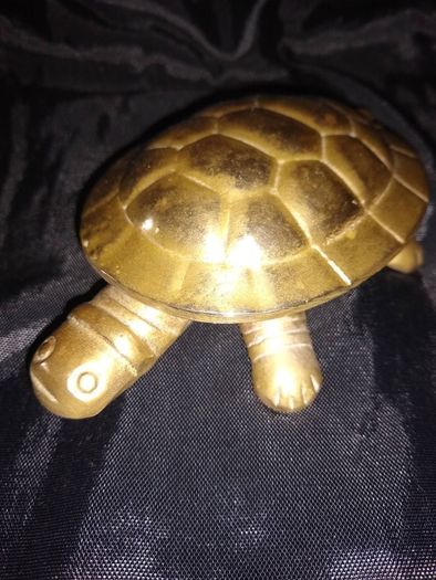Brass Ashtray with lid.