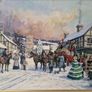 Original 20thC Oil Painting on Canvas Alan King (b. 1946 - 2014) Akin of Malvern 1993's. Image 2