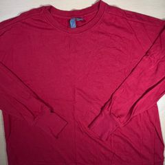 Sweaty Betty Sz UK 14 Red Sweatshirt Oversized Pullover - Side Vent -Thumb Holes