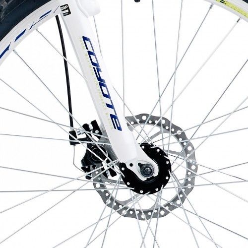19" Coyote Blue Ridge Gents FS Disc, 21 Speed, Blue/White