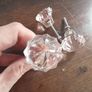 3 pink crystal drawer pulls Image 2