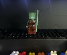 lego Minecraft drowned with a trident