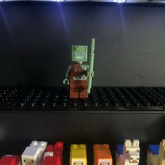 lego Minecraft drowned with a trident