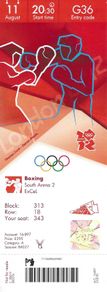 Oleksandr Usyk Olympic Boxing Gold Medal Full Ticket  | London 2012 | 0115