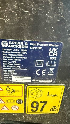 2200w Pressure Washer