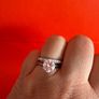 Moissanite and Zirconia ring Image 4