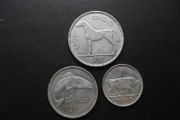 1939 Irish Republic. Set of 3 Silver Coins: Half Crown&amp;Florin&amp;Shilling