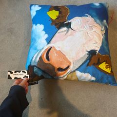 Eoin O Connor cow cushion