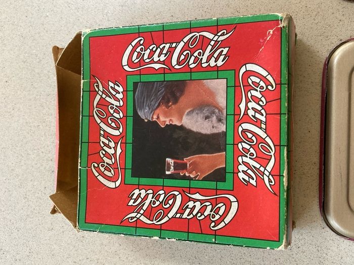 Coca Cola  set of 6 Liberty metal coasters year 1977 # 2