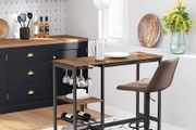 New Industrial Bar Dining Table With Shelves - FREE P&amp;P