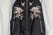 Adverts.ie title: Innocence Embroidered Floral Bird Bomber Jacket Size 12
