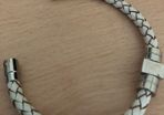 Sand braided vegan bracelet
