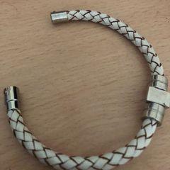 Sand braided vegan bracelet