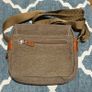 KATANA small shoulder bag unisex canvas trim leather Image 2