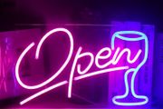 FREE EXPRESS SHIPPING Open Neon Sign Bar Neon Signs LED Neon Light for Wall Decoration USB Beer Neon for Home Bedroom Drinking Bar Club Wedding Birthday Party Decoration