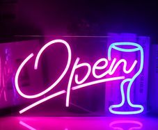 FREE EXPRESS SHIPPING Open Neon Sign Bar Neon Signs LED Neon Light for Wall Decoration USB Beer Neon for Home Bedroom Drinking Bar Club Wedding Birthday Party Decoration