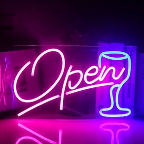 FREE EXPRESS SHIPPING Open Neon Sign Bar Neon Signs LED Neon Light for Wall Decoration USB Beer Neon for Home Bedroom Drinking Bar Club Wedding Birthday Party Decoration
