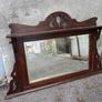 Wooden over mantel mirror Image 2