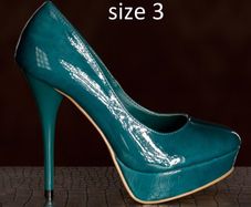 heels size 36  green