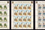 2003 Ireland St Patrick's Day (41c St. Patrick, 50c Cathedral &amp; 57c Parade) Commemorative Stamps Sheetlet Plate 1B1B1B1B Mint Never Hinged (MNH).