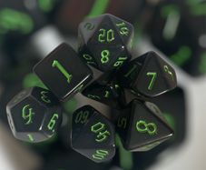 Dice Set of 7 D20 Dungeons and Dragons
