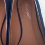 R and Be Navy Suede Pompom Ballet Flats Image 2