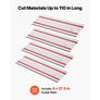 2794 mm Cutting Range, Kit Includes 2 x 698.5 mm Aluminum Extruded Guide Rails and 3 Connectors, Compatible with Makita, Festool & WEN Track Saws, for Woodworking Projects Image 3