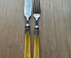 Antique Master Fish Knife and Fork Serving Set