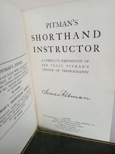 Pitman's Shorthand Instruction: A Complete Exposition of Sir Isaac Pitman's System of Phonography by Sir Isaac Pitman (PT204)