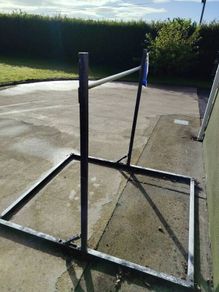 Gymnastics bar, mat, wedge