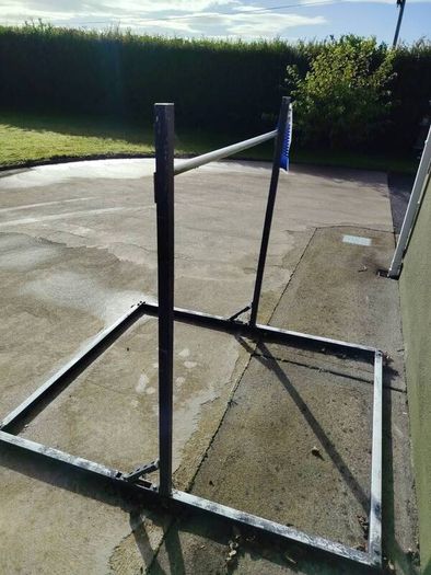 Gymnastics bar, mat, wedge