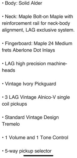 lag jet vintage electric guitar