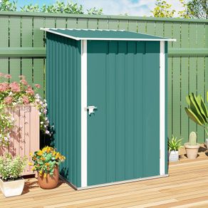 Garden Shed 3.3 x 3.4ft Lean To Steel with Locking Door