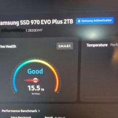 Samsung 970 EVO Plus 2TB NVMe 1.3% life used
