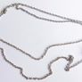 Vintage 925 Sterling Silver Ti Sento long Chain Necklace length 31" - 10,7g Image 8