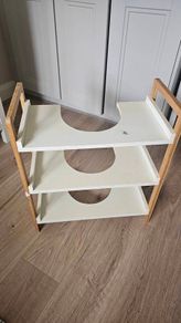 Under-Sink Bathroom Storage Cabinet / 3-Tier Wooden Vanity Organizer