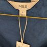 Marks and Spencer navy linen top Image 3