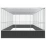 Aviary with Extension Silver 932x307x212 cm Steel Image 4
