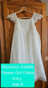 Monsoon Estella Flower Girl Dress Age 6