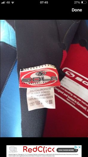 ladies 5/4mm wetsuit