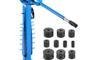 Manual Bending Machine, Pipe Tube Bender with 14 Bending Dies, 200 Heavy-Duty Bending Tool for Copper Aluminum Iron Pipes