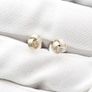 Sterling Silver Love Knot Signed Stud Earrings Image 5