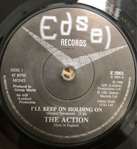 The Action - I'll Keep On Holding On (1981 reissue) 7"