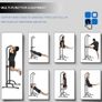 Pull Up & Dip Station Dip Stand freestanding, Height Adjustable Exercise Equipment Fitness Workout Station Pull Up Bar frame for Home Gym Image 4