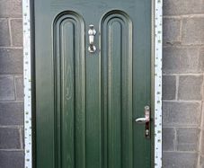 New PVC door with side panels