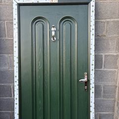New PVC door with side panels
