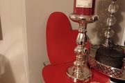 Kilkenny shop red candle&amp; tall candle stick