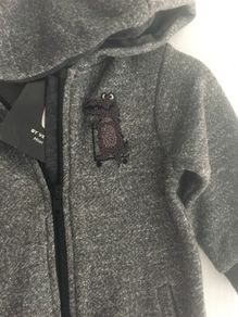 baby boys tracksuit style onezie - look at hood