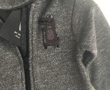 baby boys tracksuit style onezie - look at hood